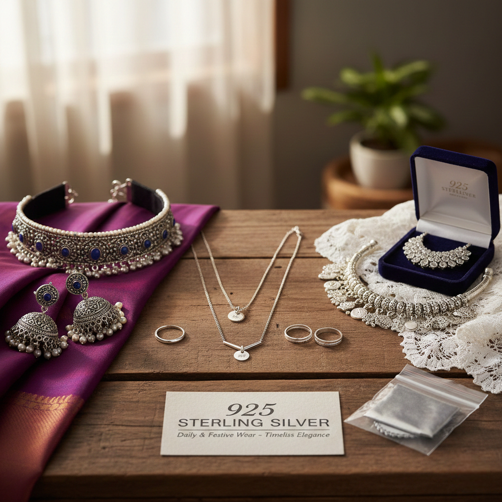 Why 925 Sterling Silver Jewellery Is Best Choice for Daily & Festive Wear